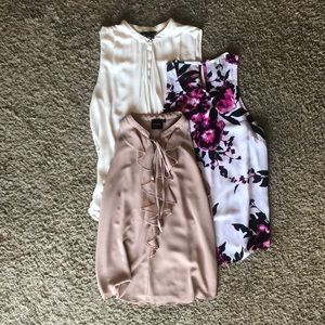 Neutral/Pink Pastel Dressy Tank Tops - Bundle